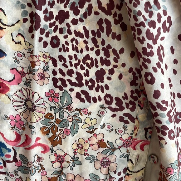 NWT JOHNNY WAS JUNGLE PAISLEY RASVANA BLOUSE - Picture 9 of 11